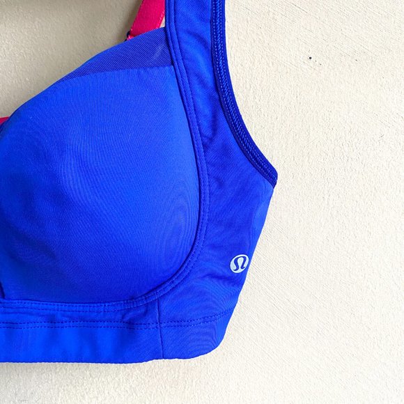 Lululemon Ta Ta Tamer II Size 34D in Pigment Blue and Pink - Picture 2 of 6